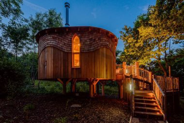 Treehouse accommodation at Woodside Bay